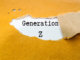 Generation Z through ripped paper